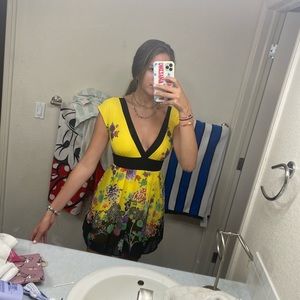 Yellow flower dress from twenty one💛